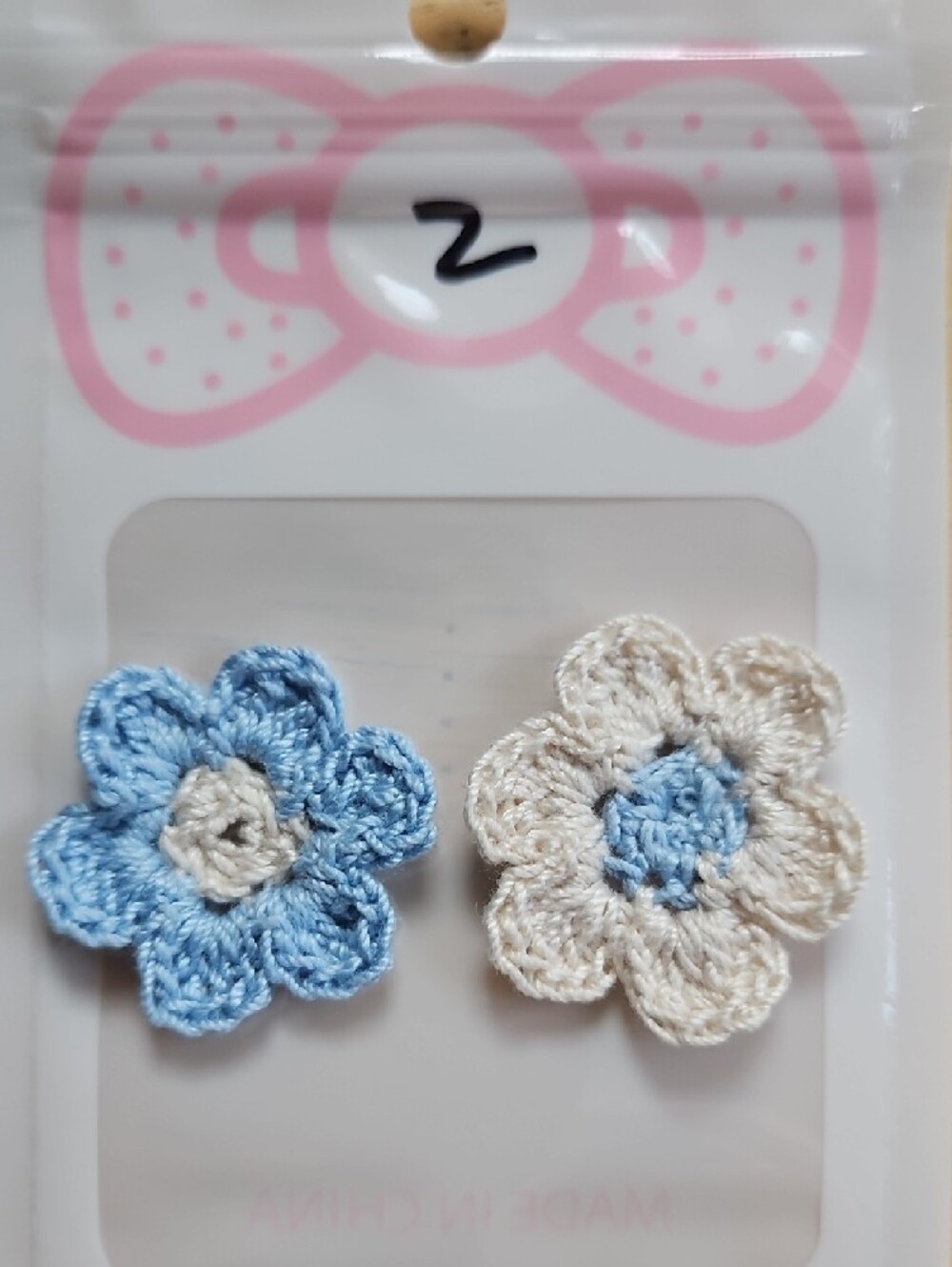 Handmade Crochet Flower Earringd - Picture 5 of 16